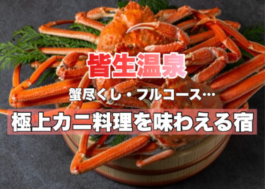 皆生温泉【カニ料理・松葉蟹プランが人気の宿おすすめ１０選】鳥取の秋冬旅
