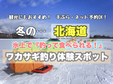 北海道【釣って食べれる！ワカサギ釣り体験人気スポット６選】ネット予約OK・観光におすすめ！