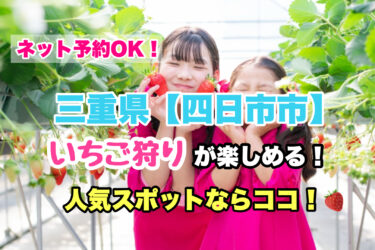 四日市市【いちご狩り・食べ放題の人気スポット！】ネット予約OK！三重県